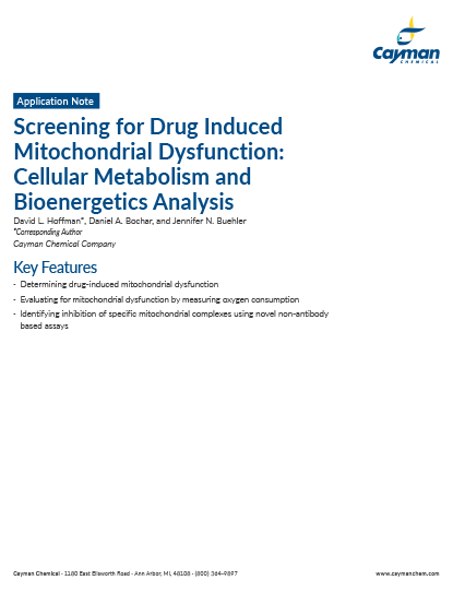 Screening for Drug Induced Mitochondrial Dysfunction<br>