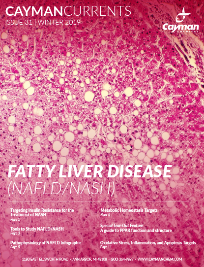 <div>Cayman Currents Issue 31: Fatty Liver Disease (NAFLD/NASH)<br></div>