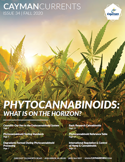 <p>​​Cayman Currents Issue 34: Phytocannabinoids: What Is on the Horizon?<br></p>