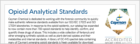 Opioid Analytical Standards Brochure