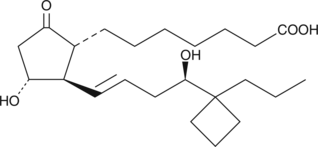 (R)-Butaprost (free acid) ((±)-15-deoxy-16R-hydroxy-17-cyclobutyl PGE1, 15-deoxy-16R-hydroxy-17-cyclobutyl PGE1, CAS Number: 215168-33-5)