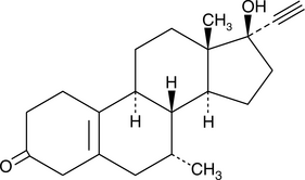 Tibolone (7α-Methyl-Δ5,10-norethindrone, Org OD 14, CAS Number: 5630-53-5)
