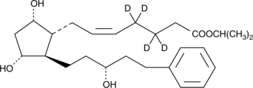 Latanoprost-d4 ((+)-Latanoprost-d4, PhXA41-d4, 17-phenyl-13,14-dihydro trinor Prostaglandin F2α-d4 isopropyl ester)