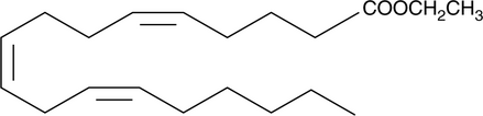Pinolenic Acid ethyl ester (C18:3 (cis-5,9,12) ethyl ester, all-cis-5,9,12-Octadecatrienoic Acid ethyl ester, all-Z-5,9,12-Octadecatrienoic Acid ethyl ester, Ethyl all-cis-5,9,12-Octadecatrienoate, Ethyl Pinolenate, PLA ethyl ester, SFE 20:3, CAS Number: 493015-74-0)