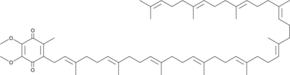 Coenzyme Q10 (CoQ10, NSC 140865, Ubidecarenone, Ubiquinone-10, Ubiquinone Q10, CAS Number: 303-98-0)