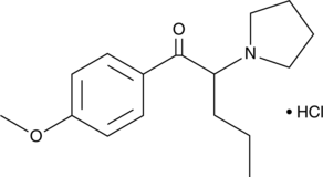 4-methoxy-α-Pyrrolidinopentiophenone (hydrochloride) (4-MeO-α-PVP, 4-methoxy-α-Pyrrolidinovalerophenone, 4’-methoxy-2-(1-pyrrolidinyl)-Valerophenone, CAS Number: 5537-19-9)