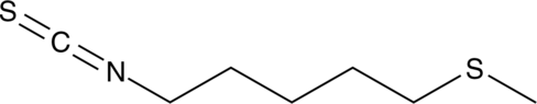 Berteroin (5-Methylthiopentyl isothiocyanate, CAS Number: 4430-42-6)