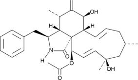 Cytochalasin H (17-Deoxo-21-acetylzygosporin D, Kodocytochalasin 1, Paspalin P1, CAS Number: 53760-19-3)