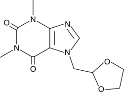Doxofylline (ABC 12/3, 2-(7'-Theophyllinemethyl)-1,3-dioxolane, CAS Number: 69975-86-6)