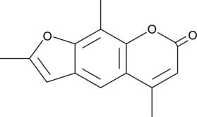 Trioxsalen (NSC 71047, 4,5’,8-Trimethylpsoralen, Trisoralen, CAS Number: 3902-71-4)