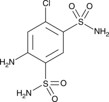 4-Amino-6-chloro-1,3-benzenedisulfonamide (ACB, Chloraminophenamide, 3-Chloroaniline-4,6-disulfonamide, NSC 93772, CAS Number: 121-30-2)
