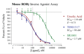 Mouse RAR-related Orphan Receptor, Gamma Reporter Assay System (mRORγ, NR1F3, RORC)