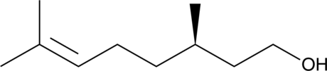 (+)-β-Citronellol ((R)-Citronellol, (+)-Citronellol, (+)-(R)-Citronellol, (R)-(+)-β-Citronellol, CAS Number: 1117-61-9)