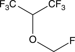 Sevoflurane (Fluoromethyl 1,1,1,3,3,3-Hexafluoroisopropyl ester, Fluoromethyl 1,1,1,3,3,3-Hexafluoro-2-propyl ester, CAS Number: 28523-86-6)