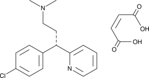 Dexchlorpheniramine (maleate) (d-Chlorpheniramine (maleate), S-(+)-Chlorpheniramine (maleate), Fortamine, CAS Number: 2438-32-6)