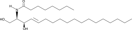 C8 D-threo Ceramide (d18:1/8:0) (D-threo Cer(d18:1/8:0), D-threo Ceramide (d18:1/8:0), N-octanoyl-D-threo-Sphingosine, CAS Number: 175892-43-0)