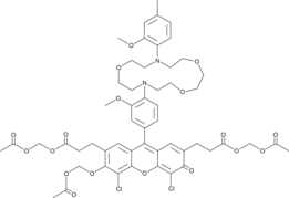 ING-2 AM (ANG-2 Acetoxymethyl ester, ANG-2 AM, Asante Natrium Green-2 Acetoxymethyl ester, Asante Natrium Green-2 AM, ING-2 Acetoxymethyl ester, ION Natrium Green-2 Acetoxymethyl ester, ION Natrium Green-2 AM, CAS Number: 1642554-49-1)