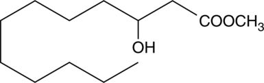 3-hydroxy Lauric Acid methyl ester (Methyl 3-Hydroxydodecanoate, Methyl β-Hydroxydodecanoate, SFE 13:0;O, CAS Number: 72864-23-4)