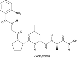 MMP Inhibitor I (trifluoroacetate salt) (Abz-GP-DLeu-DAla-NH-OH, FN 439, Matrix Metalloproteinase Inhibitor I)