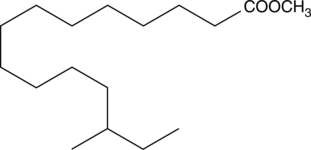 13-methyl Pentadecanoic Acid methyl ester (Methyl 13-methyl Pentadecanoate Acid, SFE 17:0, CAS Number: 5487-50-3)