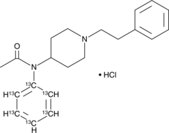 Acetyl fentanyl-13C6 (hydrochloride) (Desmethyl fentanyl-13C6)