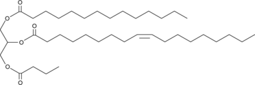 1-Myristoyl-2-Oleoyl-3-Butyryl-rac-glycerol (MOB, 1-Myristin-2-Olein-3-Butyrin, TG(14:0/18:1/4:0), CAS Number: 1122578-93-1)