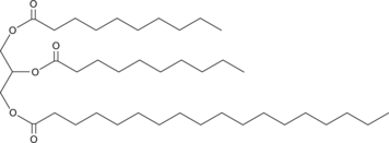 1,2-Didecanoyl-3-Stearoyl-rac-glycerol (1,2-Caprin-3-Stearin, 1,2-Decanoin-3-Stearin, TG(10:0/10:0/18:0), CAS Number: 139665-46-6)