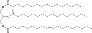 1,2-Dipalmitoyl-3-Oleoyl-rac-glycerol (1,2-Palmitin-3-Olein, TG(16:0/16:0/18:1), CAS Number: 1867-91-0)
