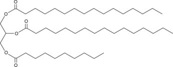 1,2-Dipalmitoyl-3-Decanoyl-rac-glycerol (1,2-Dipalmitoyl-3-Caproyl-rac-glycerol, 1,2-Palmitin-3-Caprin, 1,2-Palmitin-3-Decanoin, TG(16:0/16:0/10:0), CAS Number: 93378-78-0)