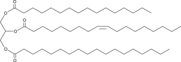1-Palmitoyl-2-Oleoyl-3-Stearoyl-rac-glycerol (1-Palmitin-2-Olein-3-Stearin, TG(16:0/18:1/18:0), CAS Number: 2190-27-4)
