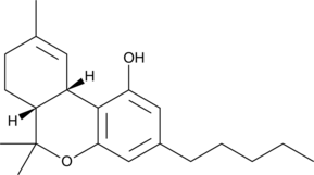 (±)-cis-Δ9-THC ((±)-3,4-cis-Δ1-Tetrahydrocannabinol, (±)-cis-Δ9-Tetrahydrocannabinol, CAS Number: 6087-73-6)