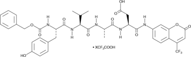 Z-YVAD-AFC (trifluoroacetate salt) (Z-Tyr-Val-Ala-Asp-AFC, Z-Tyr-Val-Ala-Asp-7-amino-4-trifluoromethylcoumarin, Z-YVAD-7-amino-4-trifluoromethylcoumarin)