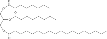 1,2-Dioctanoyl-3-Stearoyl-rac-glycerol (1,2-Caprylin-3-Stearin, 1,2-Octanoin-3-Stearin, TG(8:0/8:0/18:0), CAS Number: 56149-05-4)