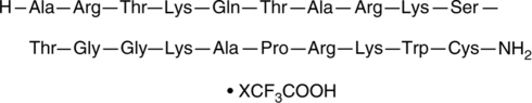 Histone H3 (1-18)-WC amide (trifluoroacetate salt) (ARTKQTARKSTGGKAPRKWC-NH2)