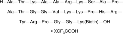 Histone H3 (21-44)-GK-biotin (trifluoroacetate salt) (ATKAARKSAPATGGVKKPHRYRPG-GK(Biotin))