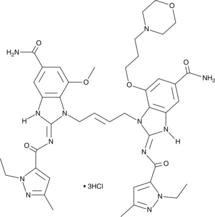 diABZI STING Agonist 1 (hydrochloride) (diABZI Stimulator of Interferon Genes Agonist 1, Diamidobenzimidazole Stimulator of Interferon Genes Agonist 1, Diamidobenzimidazole STING Agonist 1, Stimulator of Interferon Genes Agonist (Compound 3), STING Agonist (Compound 3), CAS Number: 2138299-34-8)