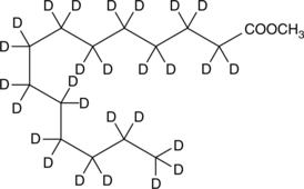 Myristic Acid-d27 methyl ester (Methyl Myristate-d27, Methyl Tetradecanoate-d27, SFE 15:0-d27, CAS Number: 434349-93-6)