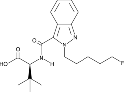 5-fluoro ADB 2'-indazole isomer butanoic acid metabolite (5-fluoro MDMB-PINACA 2'-isomer butanoic acid metabolite, 5-flouro MDMB-PINACA 2'-isomer 3,3-dimethylbutanoic acid metabolite, 5-fluoro MDMB-PINACA 2'-isomer metabolite 7, 5-fluoro MDMB-PINACA N2 metabolite 7, CAS Number: 2711867-70-6)