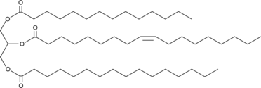 1-Myristoyl-2-Oleoyl-3-Palmitoyl-rac-glycerol (1-Myristin-2-Olein-3-Palmitin, TG(14:0/18:1/16:0), CAS Number: 99131-43-8)