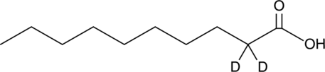 Decanoic Acid-d2 (C10:0-d2, Capric Acid-d2, Decylic Acid-d2, FA 10:0-d2, CAS Number: 62716-49-8)