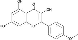 Kaempferide (Kaempferol 4'-O-methyl ether, NSC 407294, 3,5,7-Trihydroxy-4′-methoxyflavone, CAS Number: 491-54-3)