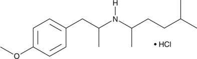 N-(1,4-dimethylpentyl)-4-Methoxyamphetamine (hydrochloride) (N-(1,4-dimethylpentyl)-4-methoxy-α-methyl-Benzeneethanamine, N-(1,4-dimethylpentyl)-4-methoxy-α-methyl-Phenethylamine, CAS Number: 2741204-15-7)