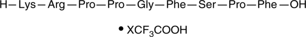 Lys-(Des-Arg9)-Bradykinin (trifluoroacetate salt) ((Des-Arg10)-Kallidin, (Des-Arg10)-KD, KRPPGFSPF-OH, Lys-(Des-Arg9)-BK, N2-L-lysyl-9-de-L-arginine-Bradykinin)