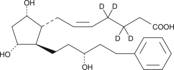 Latanoprost (free acid)-d4 (Lat-FA-d4, PhXA 85-d4, 17-phenyl-13,14-dihydro trinor Prostaglandin F2α-d4, CAS Number: 1224443-47-3)