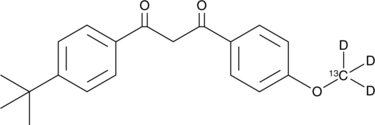 Avobenzone-13C-d3 (BMDBM-13C-d3, Butyl Methoxydibenzoylmethane-13C-d3, CAS Number: 2933758-47-3)