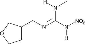 Dinotefuran (1-Methyl-2-nitro-3-((tetrahydrofuran-3-yl)methyl)guanidine, MTI-446, Nidinotefuran, CAS Number: 165252-70-0)