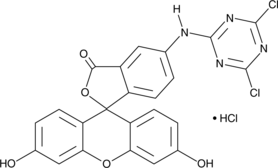 5-(4,6-Dichloro-s-triazin-2-ylamino)fluorescein (hydrochloride) (Dichlorotriazinylaminofluorescein, DTAF, CAS Number: 21811-74-5)