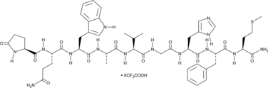 Litorin (trifluoroacetate salt) (pyroGlu-Gln-Trp-Ala-Val-Gly-His-Phe-Met-NH2, Pyr-EQWAVGHFM-NH2)