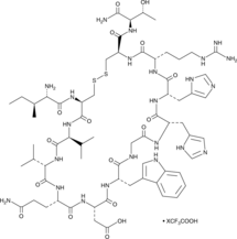 Compstatin (trifluoroacetate salt) (ICVVQDWGHHRCT)