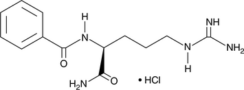 N-α-Benzoyl-L-Argininamide (hydrochloride) (BAA, Benzoylarginamide, Bz-Arg-NH2, NSC 343719, CAS Number: 4299-03-0)